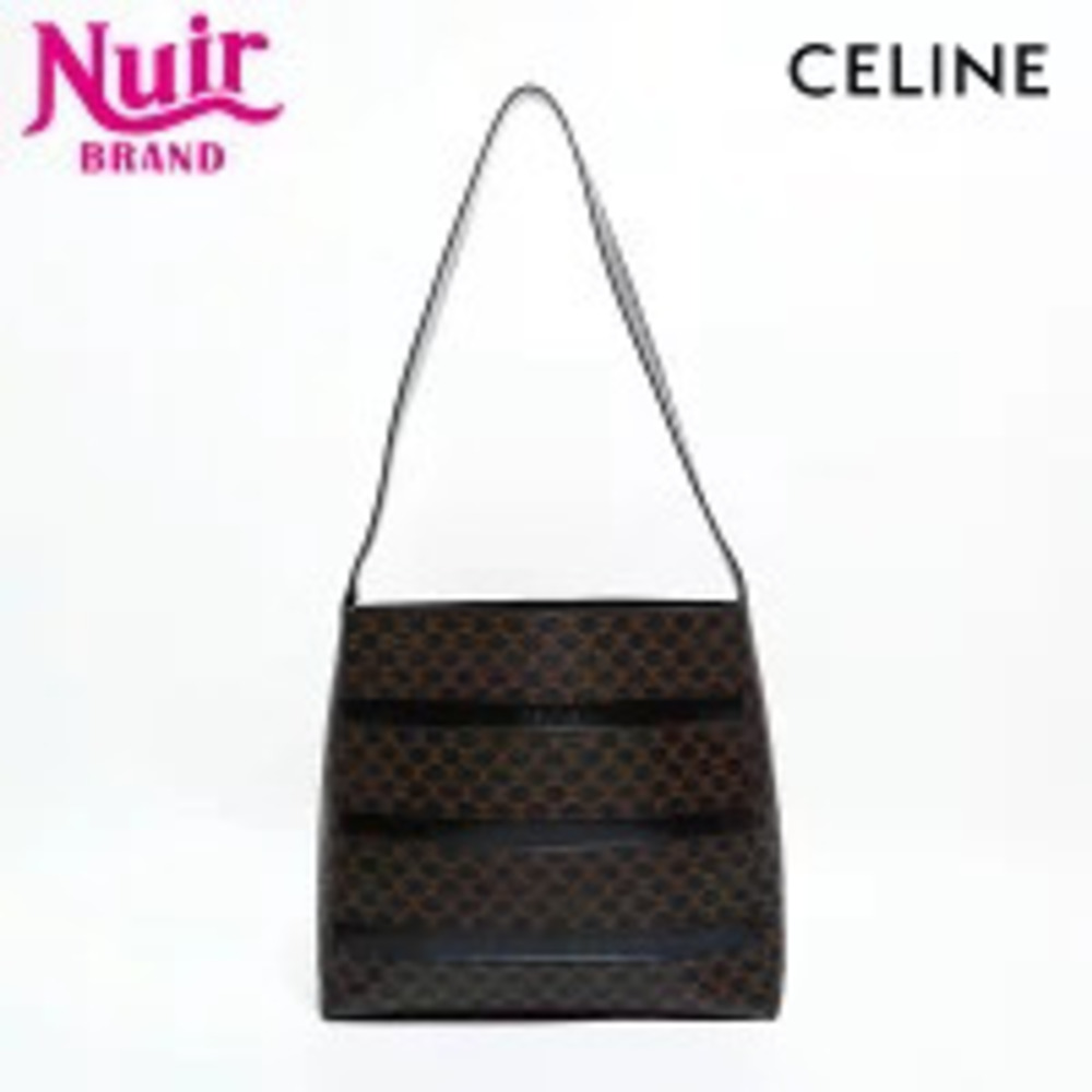 Celine Macadam Shoulder Bag Black - Picture 1 of 13